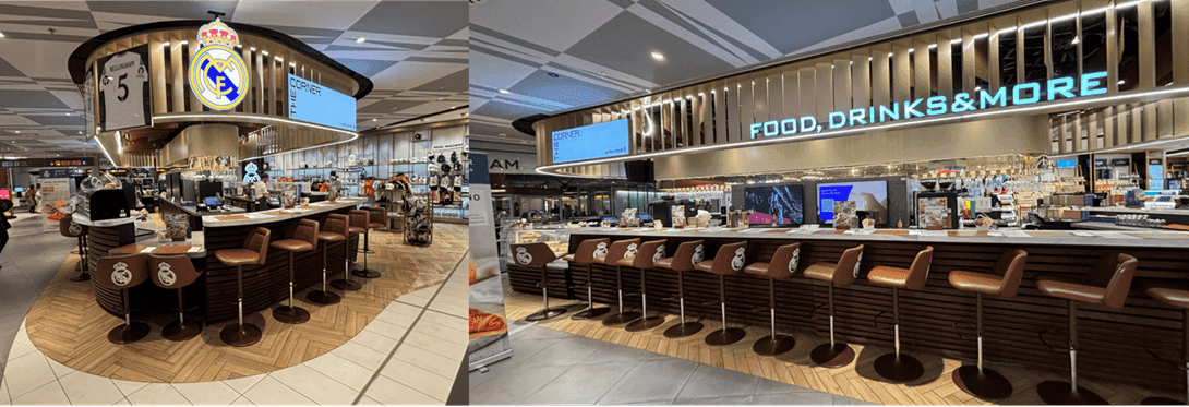 Isla gastronómica del Real Madrid en T4