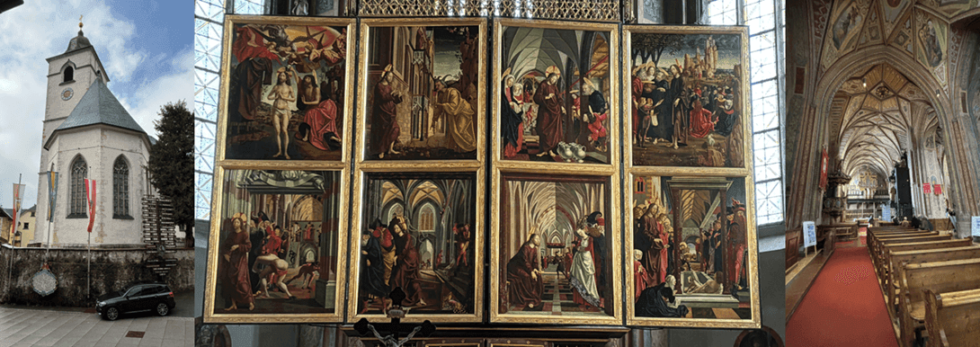 Iglesia St Wolfgang y retablo de Michael Pacher