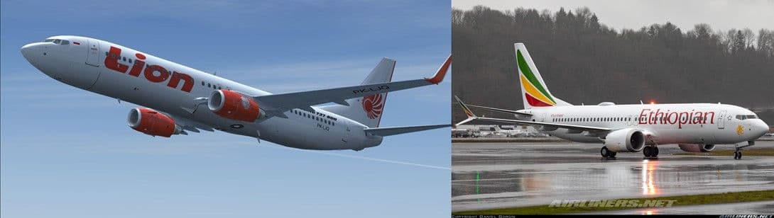 Boeing 737 Max de Lion Air y Ethiopian Airlines - imágenes airliners.net
