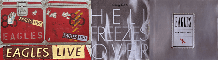Imágenes de álbumes en directo "Eagles Live" y "Hell freezes over"