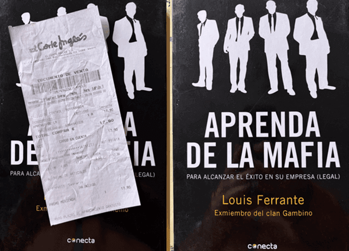 Portada del libro de Louis Ferrante Aprenda de la mafia